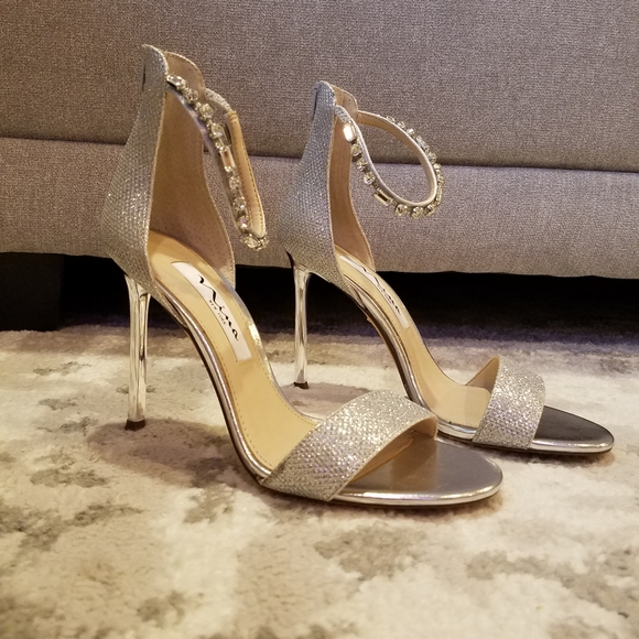 Nina Silver Ankle Strap - Picture 3 of 9